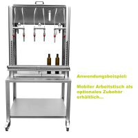 Profi Abfüllgerät, 6 Stationen, Edelstahl