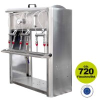 Profi Abfüllgerät 6 Stationen Edelstahl...